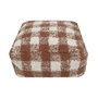 Lorena Canals - Vichy Pouf, 40 x 40 cm, toffee