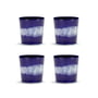 Serax - Feast Tasse, 250 ml, bleu foncé / blanc rayé (set de 4)