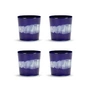 Serax - Feast Tasse, 250 ml, bleu foncé / blanc rayé (set de 4)