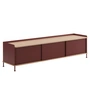Muuto - Enfold Sideboard , 186 x 48 cm, chêne / deep red