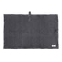 The Organic Company - Big Waffle Tapis de bain, 55 x 80 cm, gris foncé