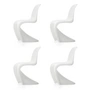 Vitra - Panton Chair , blanc (nouvelle hauteur) (set de 4)