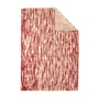 nanimarquina - Doblecara 3 tapis de laine, réversible, 170 x 240 cm, beige / rouge