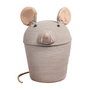 Lorena Canals - Panier de jeu et de rangement, Renata the Rat, gris