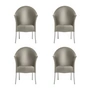 Driade - Lord Yo Fauteuil de jardin, gris clair (lot de 4)