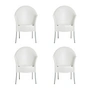 Driade - Lord Yo Fauteuil de jardin, blanc RAL 9016 (lot de 4)