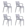 Driade - PIP-e Fauteuil de jardin, lavande (lot de 4)