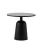 Normann Copenhagen - Turn Table basse Ø 55 cm, marbre / noir