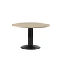 Muuto - Midst Table de salle à manger, Ø 120 cm, chêne huilé / noir