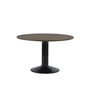 Muuto - Midst Table de salle à manger, Ø 120 cm, chêne huilé foncé / noir