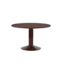 Muuto - Midst Table de salle à manger, Ø 120 cm, linoléum rouge foncé / rouge