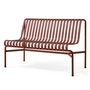HAY - Palissade Dining Bench sans accoudoirs, iron red