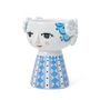 Bjørn Wiinblad - Eva Bougeoir H 9. 5 x Ø 8 cm, bleu