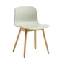 HAY - About A Chair AAC 12 , chêne laqué / pastel green 2. 0 (patins en plastique)