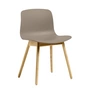 HAY - About A Chair AAC 12 , chêne laqué / kaki 2. 0 (patins en plastique)