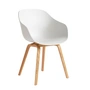 HAY - About A Chair AAC 222, chêne laqué / white 2. 0 (patins en plastique)