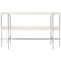 Gubi - TS Table console avec plateau, poli / travertin blanc
