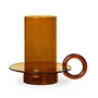 Ferm Living - Luce Bougeoir verre, ambre