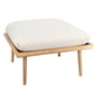 Umage - Lounge Around Shuffle Pouf, chêne naturel / white sands