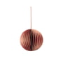 Broste Copenhagen - Christmas Ball Pendentif décoratif, Ø 9 cm, pompeian red / dusty pink