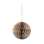Broste Copenhagen - Christmas Ball Pendentif décoratif, Ø 13 cm, silver / indian tan
