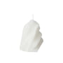 Broste Copenhagen - Reef Bougie Skulputur, H 14 cm, blanc cassé