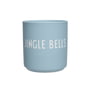 Design Letters - AJ Favourite Tasse en porcelaine, Jingle Bells / light blue