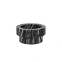 Mette Ditmer - Marble Bougeoir, low, noir / gris