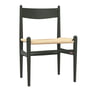Carl Hansen - CH36 Chair, hêtre laqué vert soft / tressage naturel