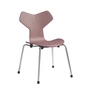 Fritz Hansen - Grand Prix Chaise pour enfant, chrome / wild rose