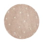 Lorena Canals - Round Dot Tapis, Ø 140 cm, rose / naturel