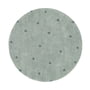 Lorena Canals - Round Dot Tapis, Ø 140 cm, blue sage / vintage blue