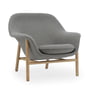 Normann Copenhagen - Drape Lounge Chair, low, chêne / Main Line Flax 26