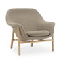 Normann Copenhagen - Drape Lounge Chair, low, chêne / Main Line Flax 23