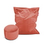 Fatboy - Original Slim Pouf Velvet avec Point Pouf Velvet, rhubarb