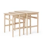 Carl Hansen - CH004 Nesting Tables, chêne savonné (lot de 3)