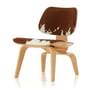 Vitra - LCW chaise, frêne naturel, peau de vache marron / blanc