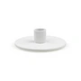 Nuuck - Cirkler 01 Bougeoir en céramique Ø 12 x H 3,5 cm, gris clair