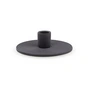 Nuuck - Cirkler 01 Céramique Bougeoir Ø 12 x H 3,5 cm, charcoal black