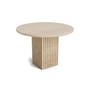 Norr11 - Soho Table basse Ø 50 x H 35 cm, travertin naturel