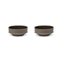 Serax - Dune Coupe by Kelly Wearstler, Ø 14,5 cm, Slate / marron (set de 2)