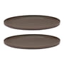 Serax - Dune Assiette by Kelly Wearstler, Ø 33 cm, Slate / marron (set de 2)