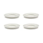 Serax - Dune Soucoupe pour tasse à espresso by Kelly Wearstler, Ø 11 cm, albâtre / blanc (set de 4)