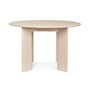 ferm Living - Bevel Table, Ø 117 x H 73 cm, hêtre huilé blanc