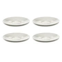 Serax - Zuma Soucoupe pour tasse à café by Kelly Wearstler, Ø 14 cm, Salt / blanc (set de 4)