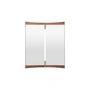 Gubi - Vanity 2 miroir mural, 69 x 58 cm, noyer