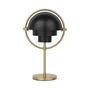 Gubi - Multi-Lite Portable Akku Lampe de table, laiton / noir semi mat
