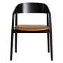Andersen Furniture - AC2 Chaise, chêne noir / cuir cognac