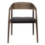 Andersen Furniture - AC2 Chaise, chêne fumé et huilé / cuir noir