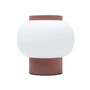 Nuuck - Finn Lampe de table Ø 22 cm, blanc opalin / rouille